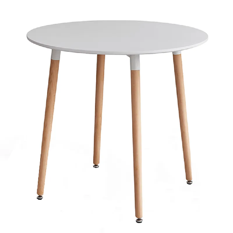 Cenová Bomba Jídelní stůl, bílá/buk, průměr 80 cm, ELCAN NEW TYP 2