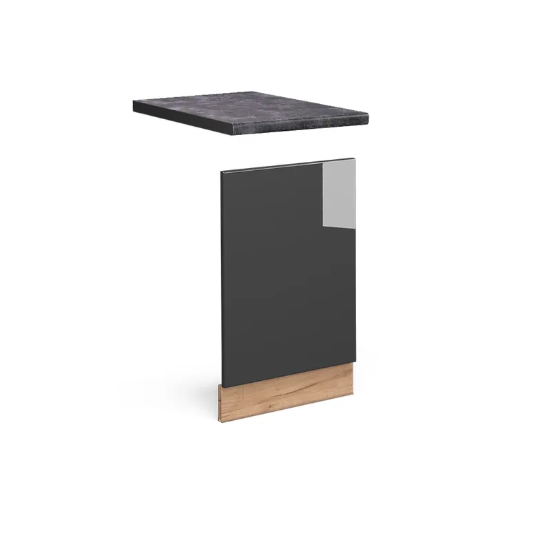 Přední panel Fame-Line Antracitový vysoký lesk 45 cm , PD Antracit Vicco Značkový
