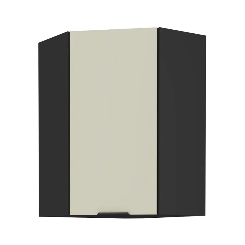 Kup Teď Horní rohová skříňka, kašmír/černá, ARAKA 60x60 GN-90 1F