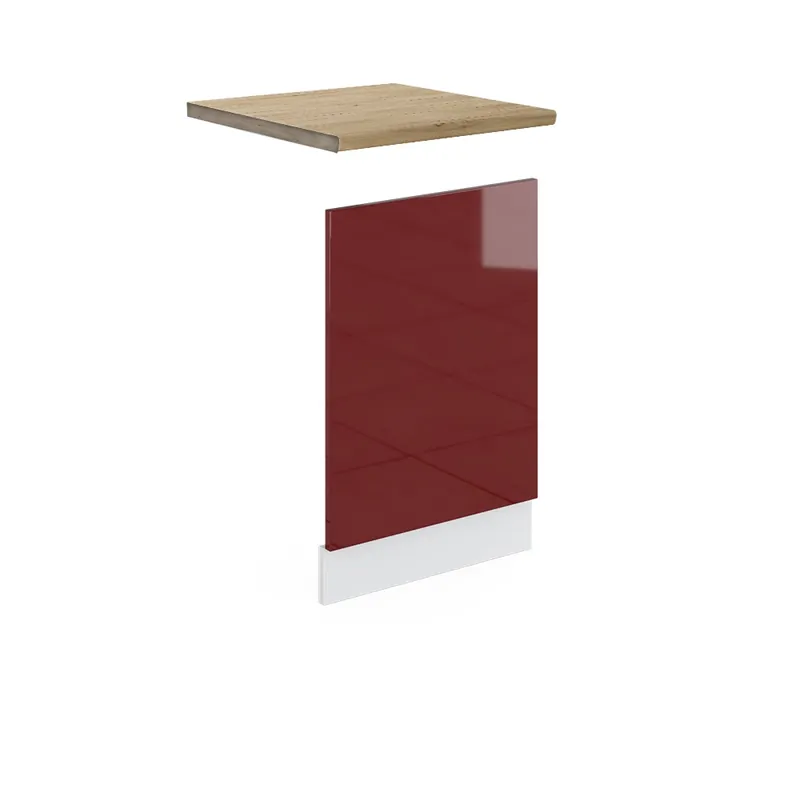 Poslední Šance Přední panel R-Line Červená vysoký lesk 45 cm , PD Dub Vicco