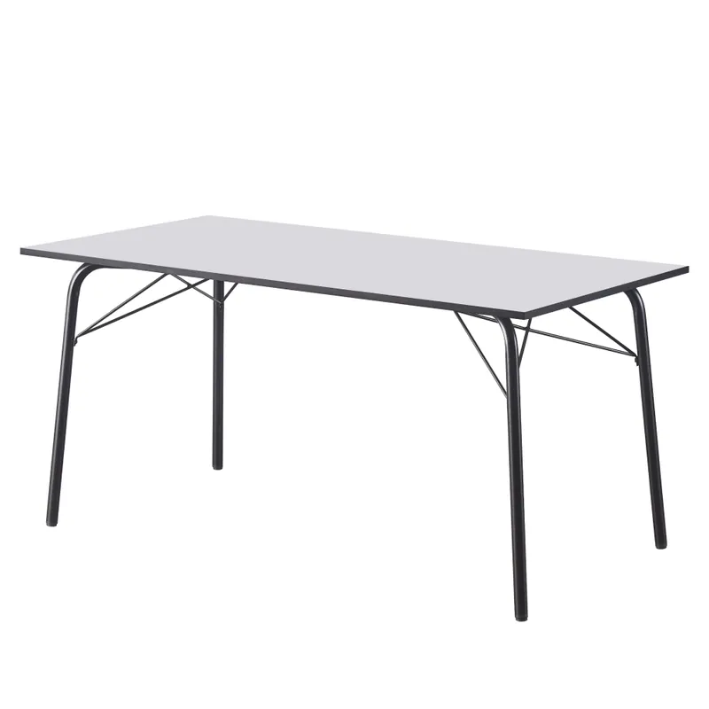 Cenový Hit Jídelní stůl, bílá/černá, 160x80x75 cm, NALAK TYP 3