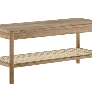 Cenová Bomba Dubovo-ratanová lavice Olive 110 x 46 cm