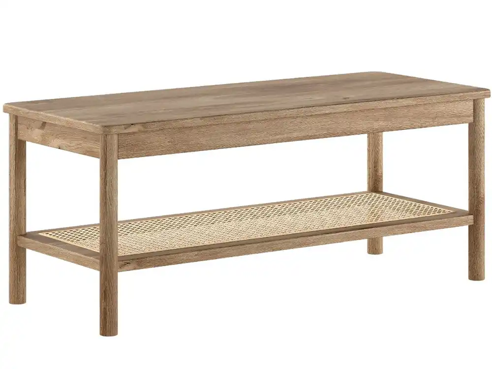 Cenová Bomba Dubovo-ratanová lavice Olive 110 x 46 cm