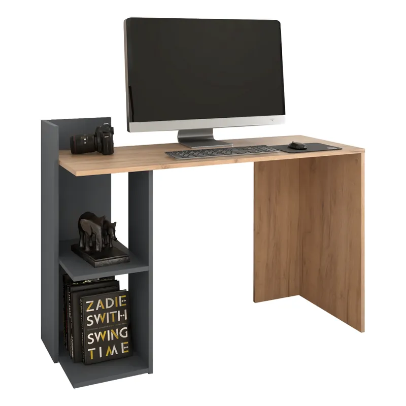 PC stůl, dub craft zlatý/grafit, ZINO NEW Víkendová Akce