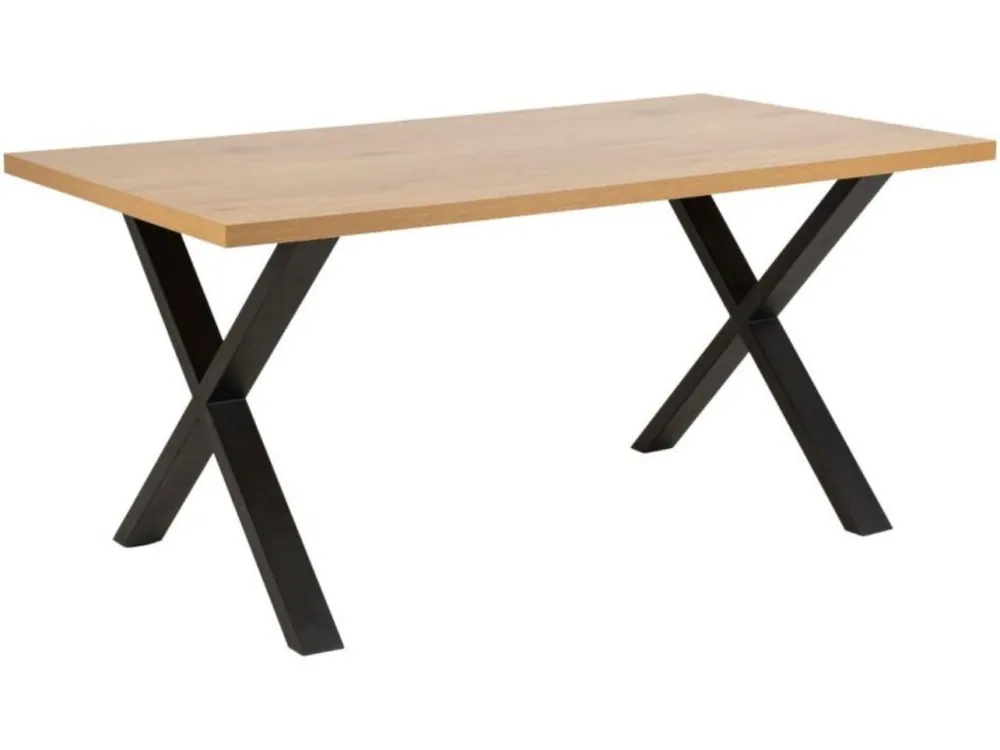 Dubový jídelní stůl Gamble 160x90 cm s podnoží do "X" Must-Have