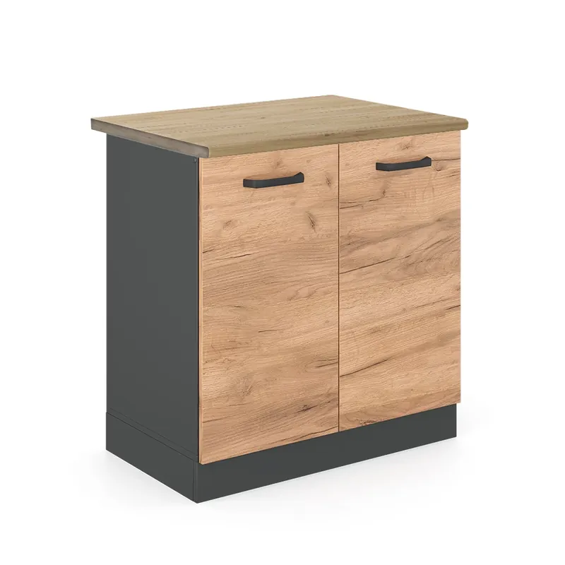 Skříňka pod dřez R-Line Zlatý mocný dub 80 cm , PD Dub Vicco Rychlé Dodání