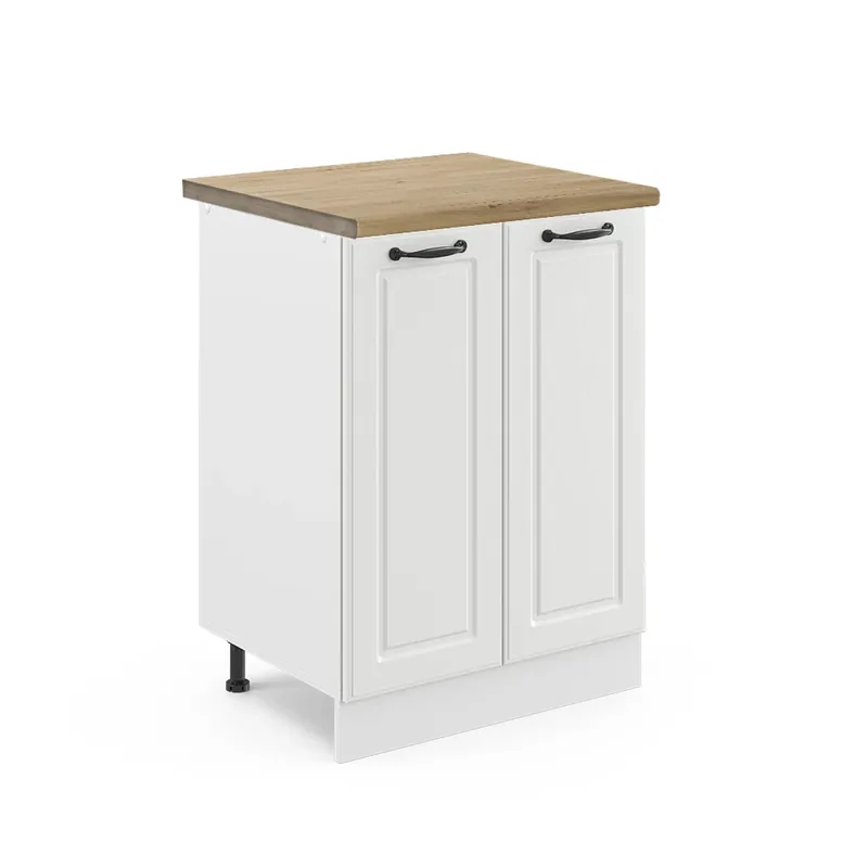 Speciální Cena Spodní skříňka kuchyňské linky R-Line Bílý venkovský dům 60 cm , PD Dub Vicco