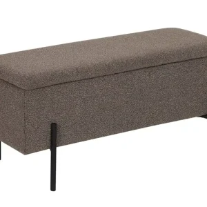 Výprodej Hnědá bouclé lavice Bradford 95 cm