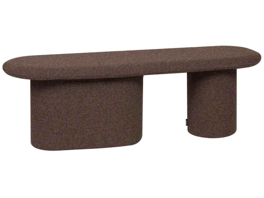 Oblíbený Hnědá bouclé lavice Rull 130 cm