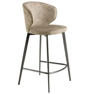 Hnědá čalouněná barová židle No. 4241, 65 cm Akční Cena