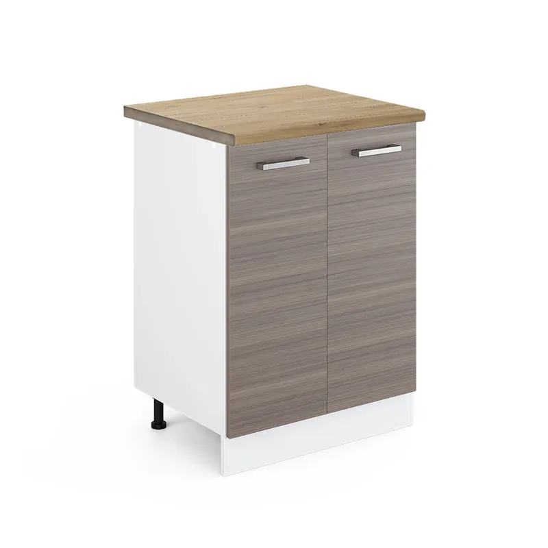 Novinka Spodní skříňka kuchyňské linky R-Line Ušlechtilá šedá 60 cm , PD Dub Vicco