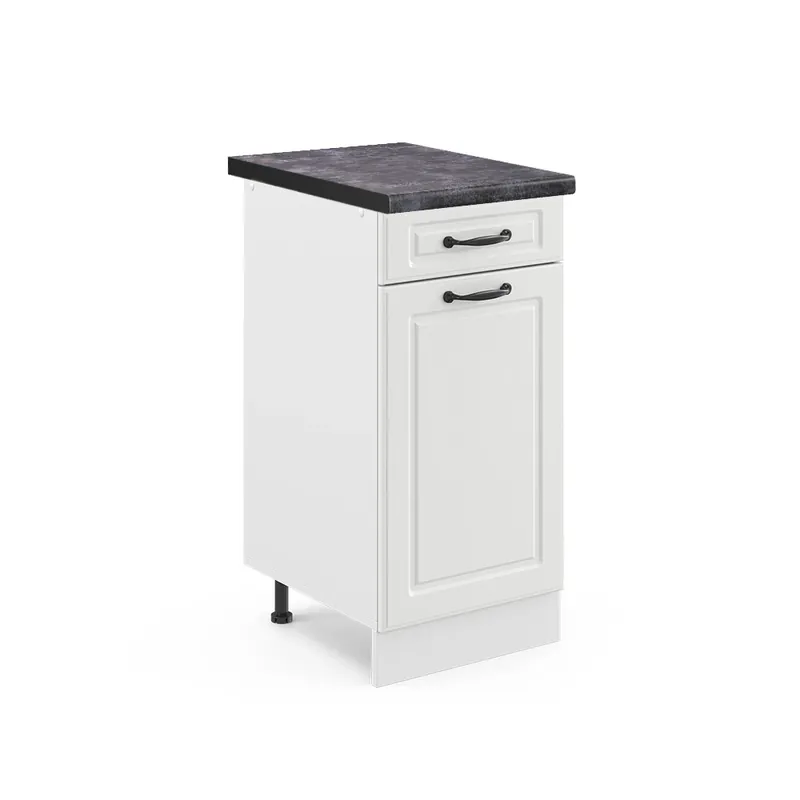 Oblíbený Spodní skříňka kuchyňské linky R-Line Bílý venkovský dům 40 cm , PD Antracit Vicco