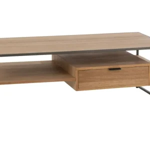 Přímo Od Výrobce Hnědý dřevěný konferenční stolek J-line Differa 120 x 60 cm