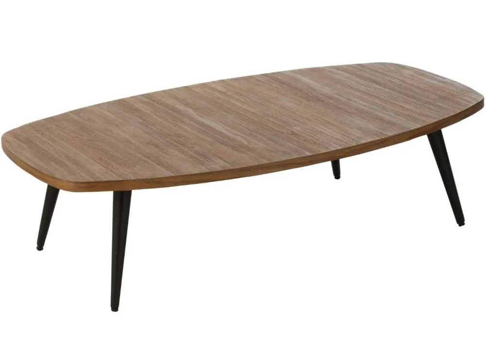 Novinka Hnědý dřevěný konferenční stolek J-line Tooky 120 x 70 cm