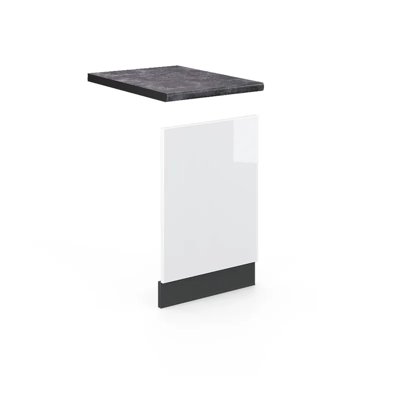 Přední panel Fame-Line Bílá vysoký lesk 45 cm , PD Antracit Vicco Tovární Cena