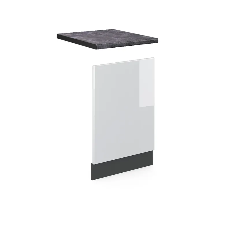 Přední panel R-Line Bílá vysoký lesk 45 cm , PD Antracit Vicco Vrácení Zdarma