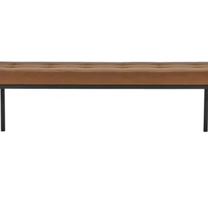 Kup Teď Hnědá koženková lavice Lao 160 cm