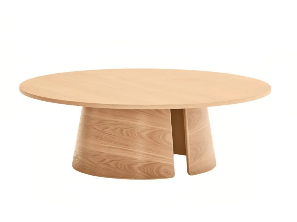 Jasanový kulatý konferenční stolek Teulat Cep 110 cm Levný
