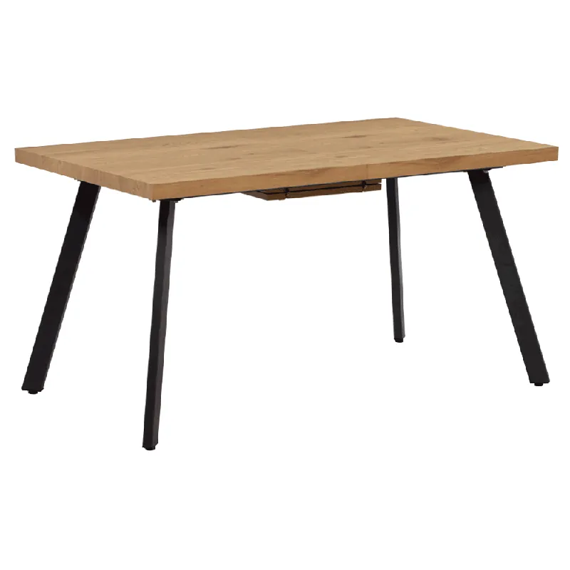 Oblíbený Jídelní stůl, rozkládací, dub/kov, 140-180x80 cm, AKAIKO P3, poškozené zboží