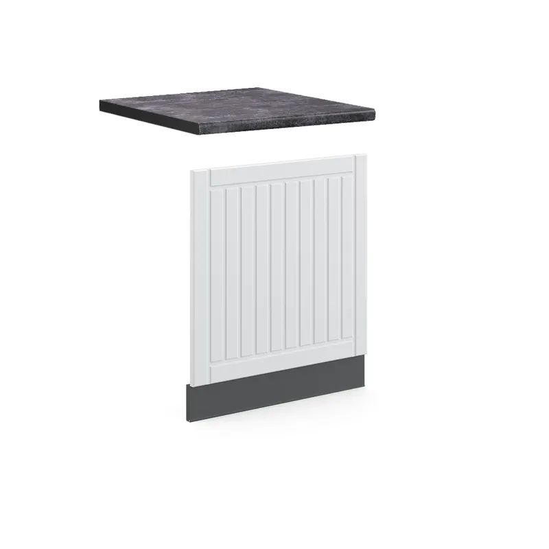 Přední panel Fame-Line Bílý venkovský dům 60 cm , PD Antracit Vicco Akční Cena