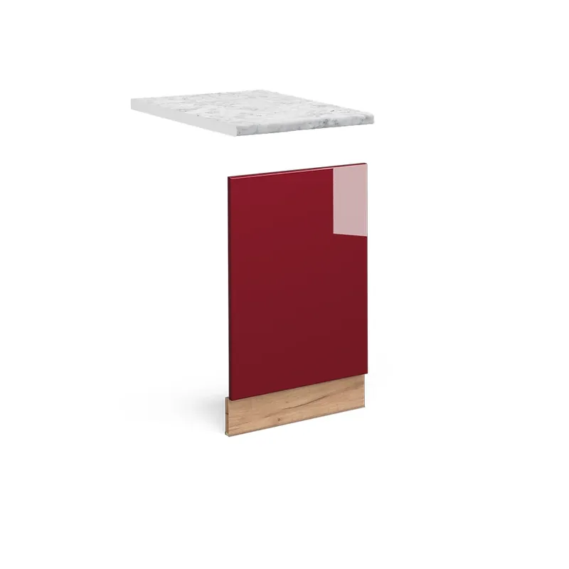 Horká Nabídka Přední panel Fame-Line Bordó červená vysoký lesk 45 cm , PD Mramor Vicco
