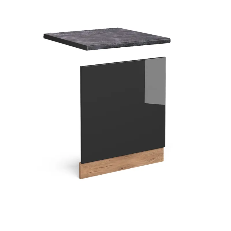 Novinka Přední panel R-Line Antracitový vysoký lesk 60 cm , PD Antracit Vicco