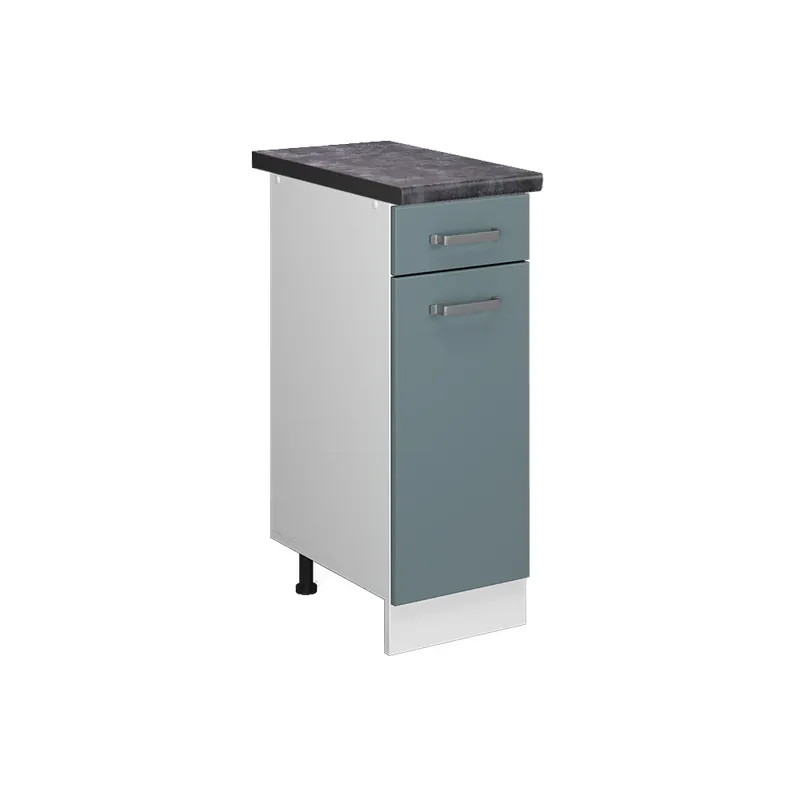 Spodní skříňka kuchyňské linky R-Line Modrošedá 30 cm , PD Antracit Vicco Oblíbený