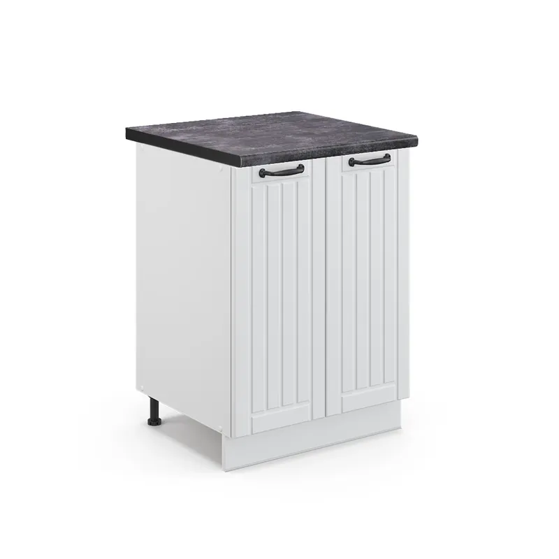 Originální Spodní skříňka kuchyňské linky Fame-Line Bílý venkovský dům 60 cm , PD Antracit Vicco