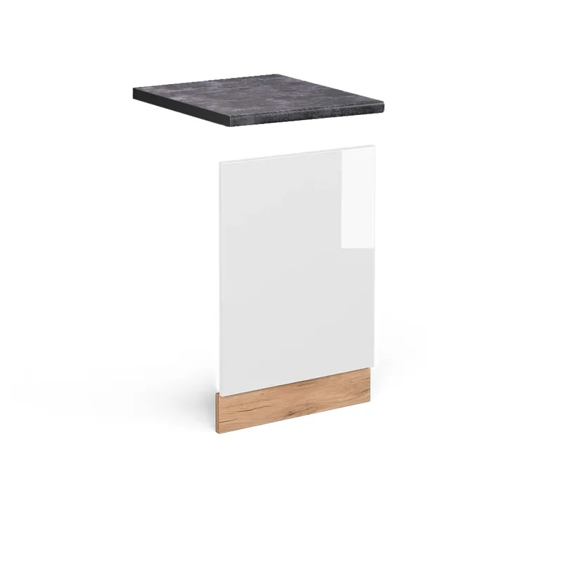 Jen Po Omezenou Doba Přední panel R-Line Bílá vysoký lesk 45 cm , PD Antracit Vicco