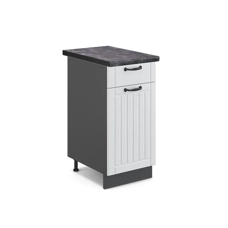 Spodní skříňka kuchyňské linky Fame-Line Bílý venkovský dům 40 cm , PD Antracit Vicco Akční Nabídka