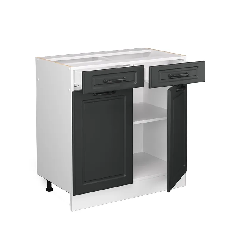Levný Spodní skříňka kuchyňské linky R-Line Antracitový venkovský dům 80 cm , PD Dub Vicco