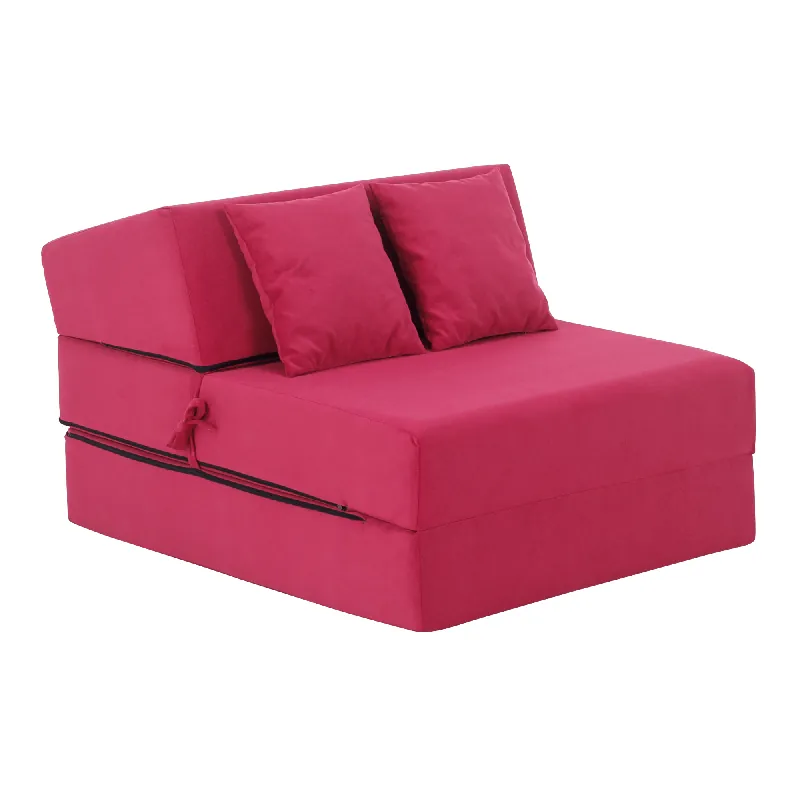 Nízká Cena Skládací matrace/křeslo, 2v1, růžová magenta, PELOS