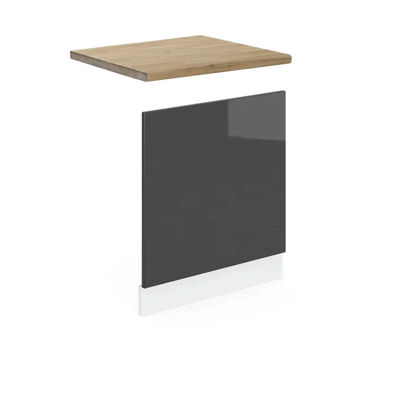 Přední panel R-Line Antracitový vysoký lesk 60 cm , PD Dub Vicco Novinka