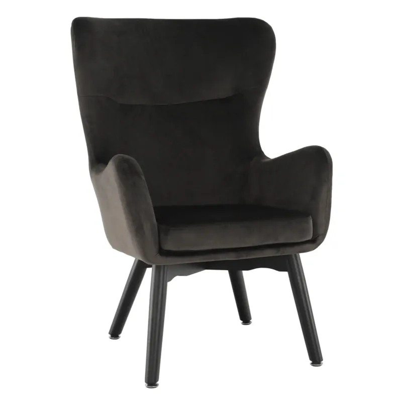 Designové křeslo, šedohnědá Taupe Velvet látka, TENAL P3, poškozené zboží Cenově Výhodný