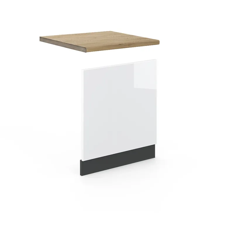 Přední panel Fame-Line Bílá vysoký lesk 60 cm , PD Dub Vicco Super Cena
