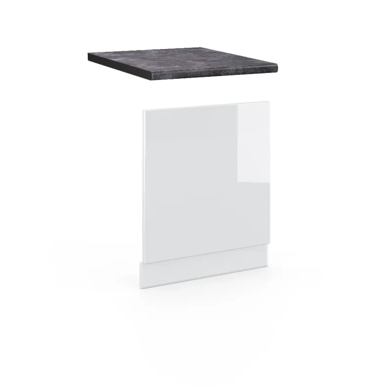 Víkendová Akce Přední panel Fame-Line Bílá vysoký lesk 60 cm , PD Antracit Vicco