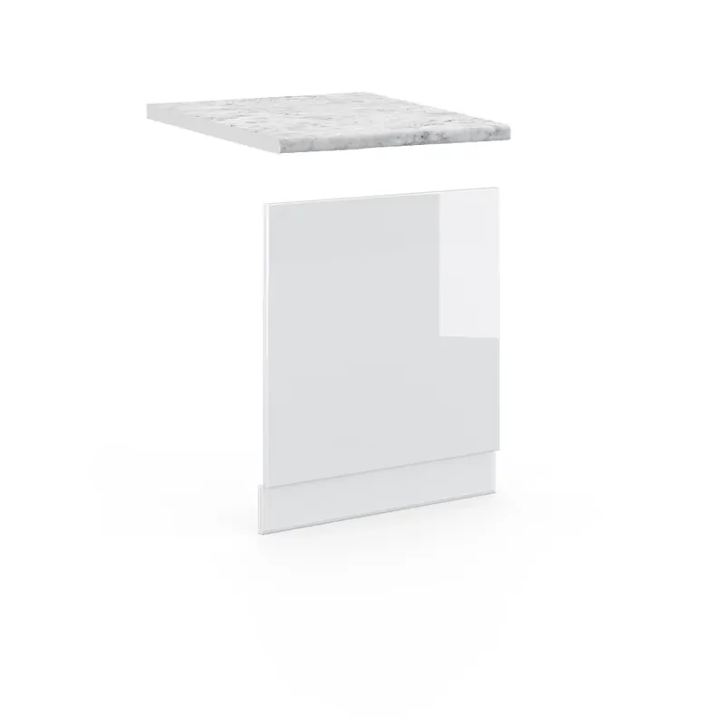 Přední panel Fame-Line Bílá vysoký lesk 60 cm , PD Mramor Vicco Zlevněný