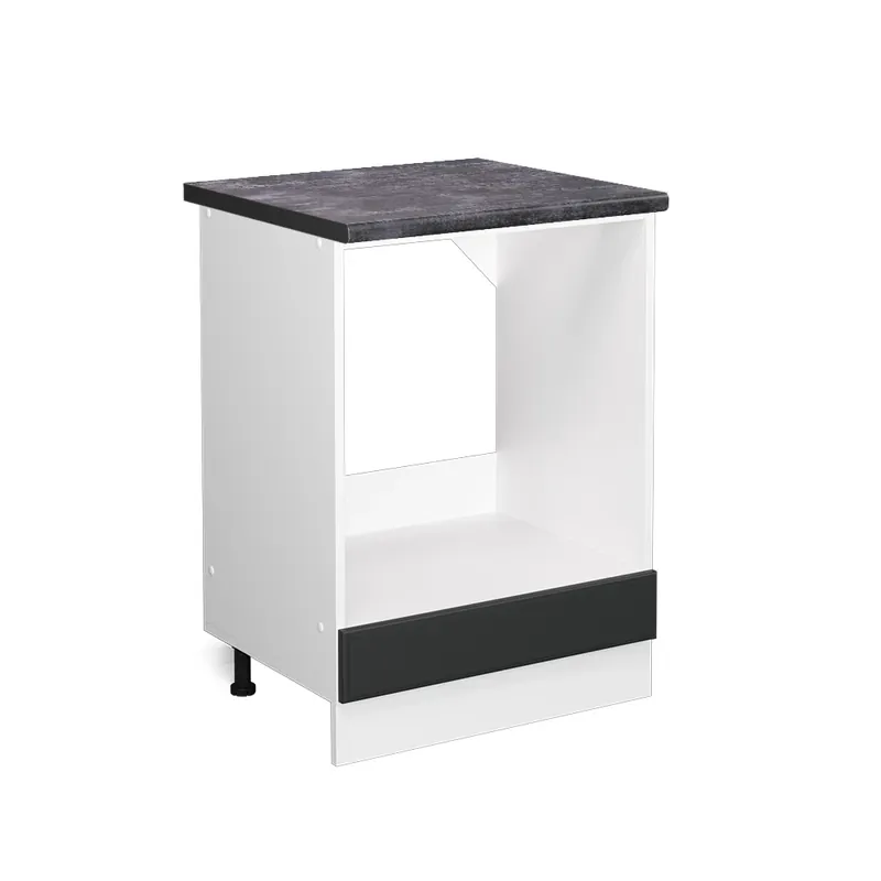 Super Cena Skříňka na vestavěnou troubu R-Line Antracitový venkovský dům 60 cm , PD Antracit Vicco