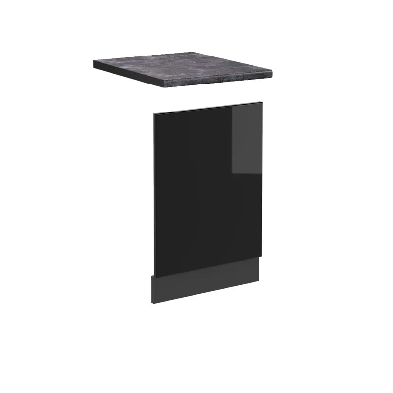 Aktuální Přední panel R-Line Černý vysoký lesk 45 cm , PD Antracit Vicco