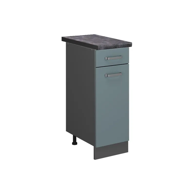 Sleva Spodní skříňka kuchyňské linky R-Line Modrošedá 30 cm , PD Antracit Vicco