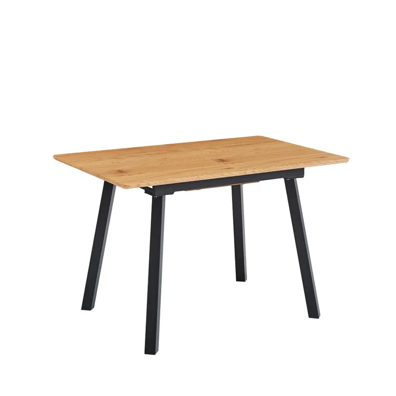 Jídelní rozkládací stůl, 120-160x80 cm, dub/černá, DIRAN Top Prodej