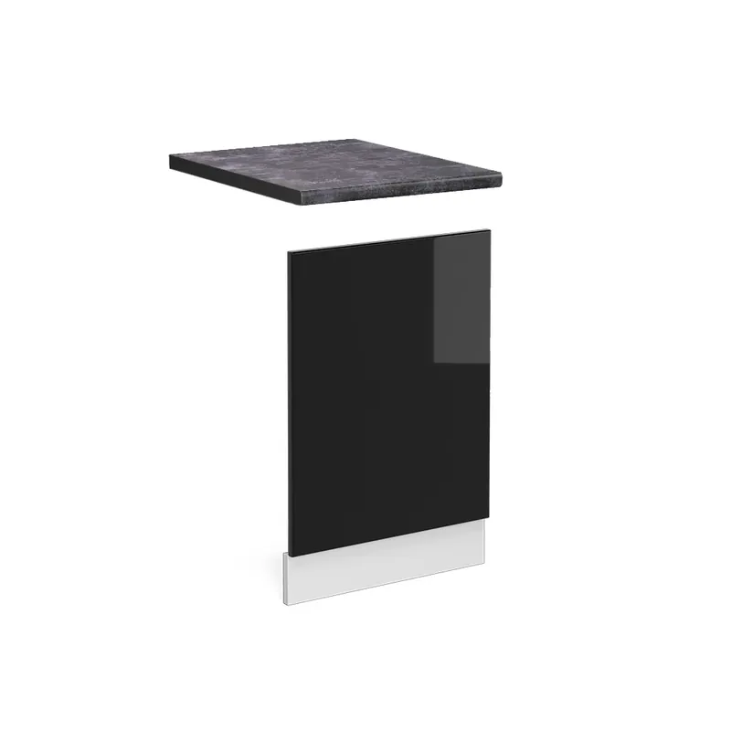 Přední panel R-Line Černý vysoký lesk 45 cm , PD Antracit Vicco Must-Have