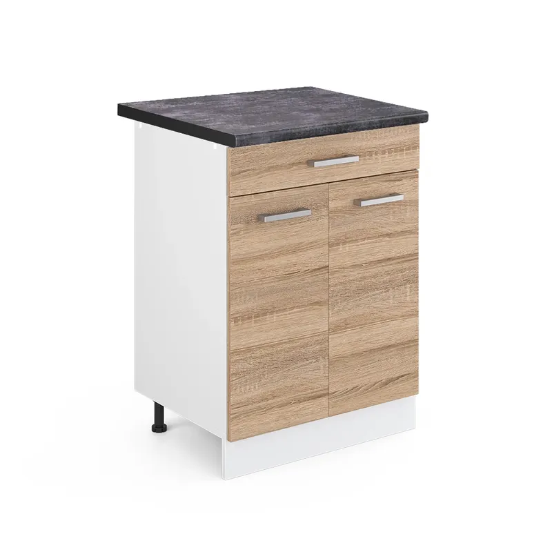 Spodní skříňka kuchyňské linky R-Line Sonoma 60 cm se zásuvkou, PD Antracit Vicco Tovární Cena