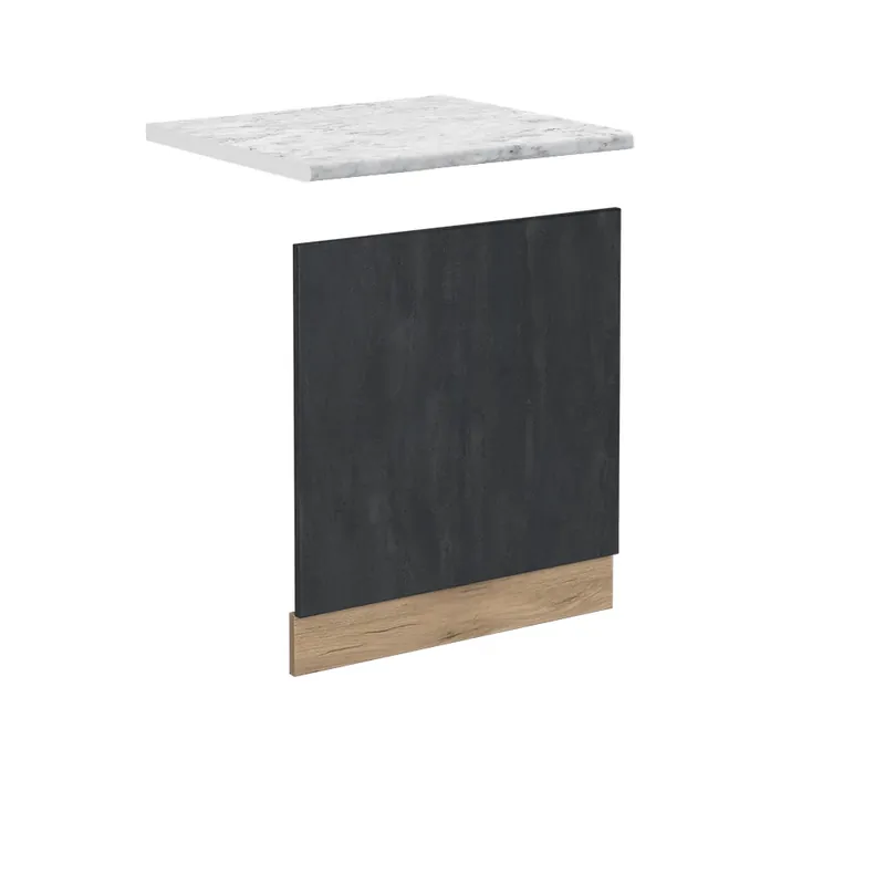 Výhodná Nabídka Přední panel R-Line Černý beton 60 cm PD Mramor Vicco