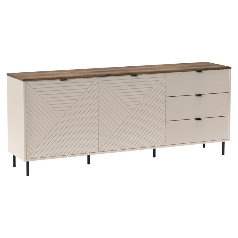 Must-Have Komoda, kašmír/dub castello, EYCO 2D3S