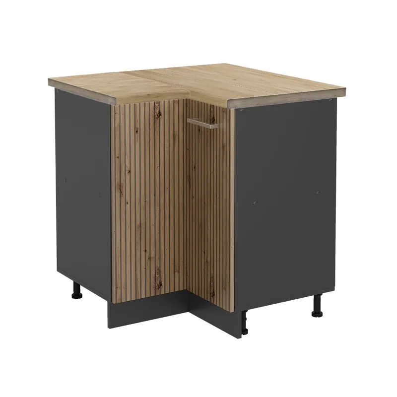Rohová skříňka R-Line Řemeslný dub 75.6 cm , PD Dub Vicco Super Cena