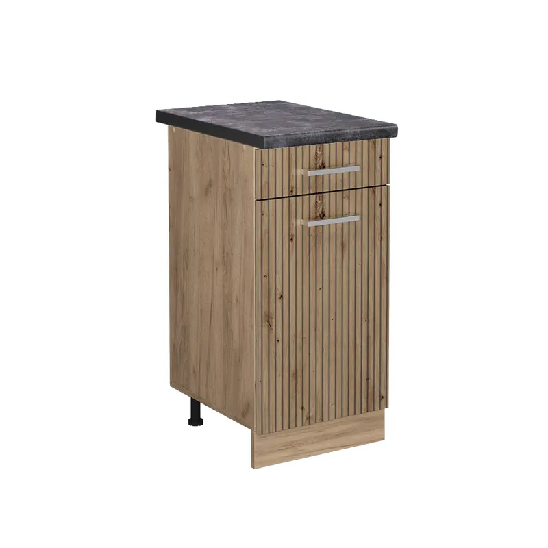 Spodní skříňka kuchyňské linky R-Line Řemeslný dub 40 cm , PD Antracit Vicco Horká Nabídka