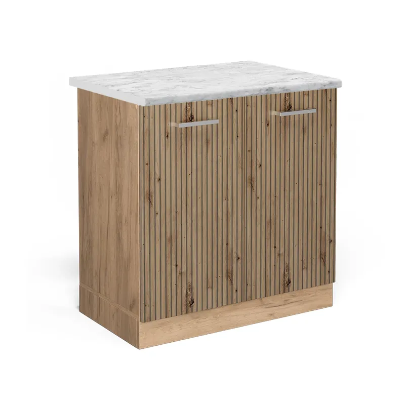 Speciální Cena Skříňka pod dřez R-Line Řemeslný dub 80 cm PD Mramor Vicco