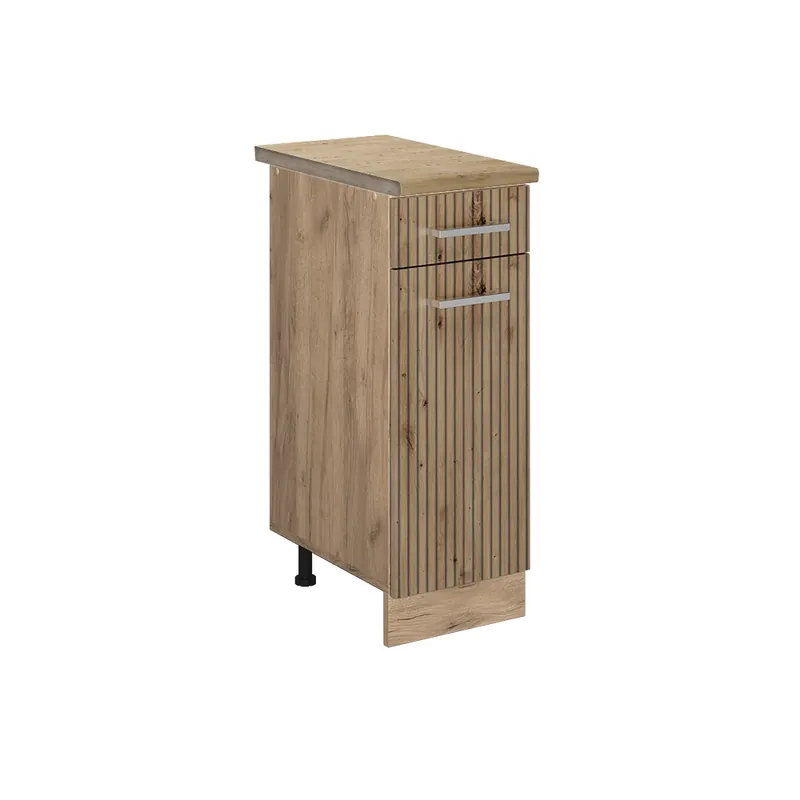 Cenově Výhodný Spodní skříňka kuchyňské linky R-Line Řemeslný dub 30 cm , PD Dub Vicco