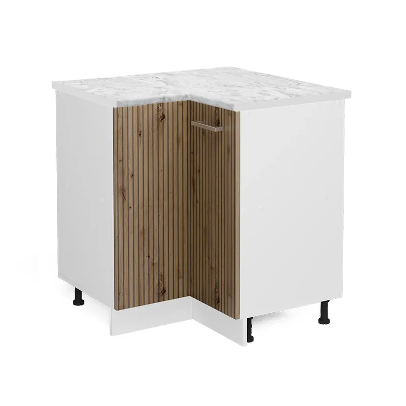 Rohová skříňka R-Line Řemeslný dub 75.6 cm s pracovní deskou Vicco Nejprodávanější